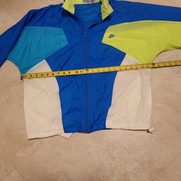 VTG Nike Y2K Mens Size L Large Silver Tag Colorblock Retro Windbreaker Jacket - Picture 6 of 12